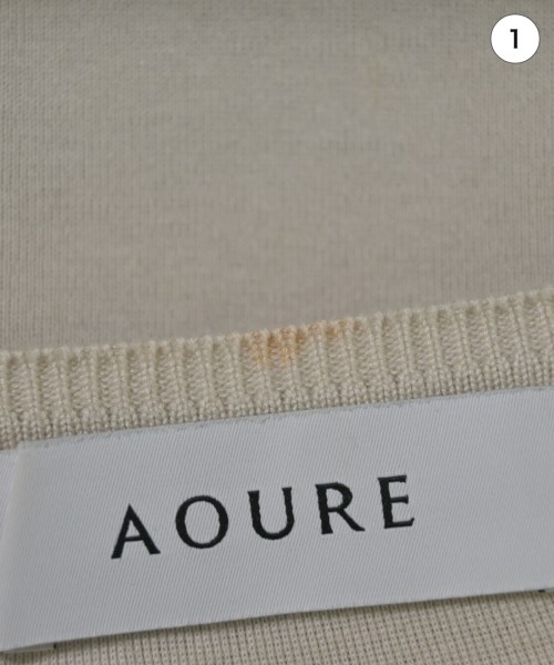 AOURE（アウール）Tシャツ・カットソー ベージュ サイズ:M メンズ/2200680665027