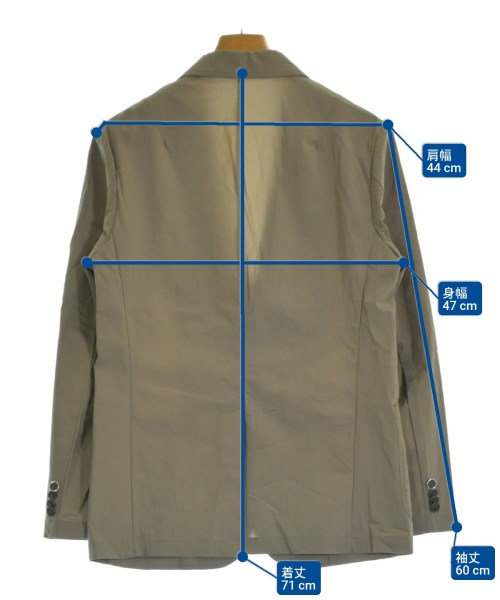 AOURE（アウール）テーラードジャケット 茶 サイズ:M メンズ/2200639777092