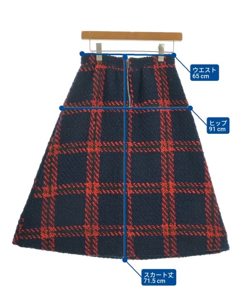 BOOGIE WOOGIE WORKS（ブギウギワークス）ひざ丈スカート 紺 サイズ:-(M位) レディース/2200622544038