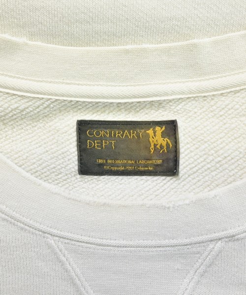 CONTRARY DEPT（コントラリーデプト）スウェット 白 サイズ:3(L位) メンズ/2200652833041