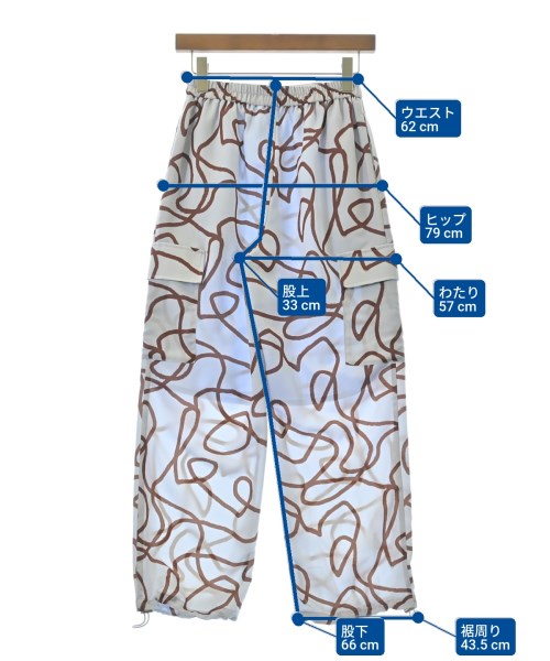 GALLEST（ギャレスト）カーゴパンツ 青 サイズ:36(S位) レディース/2200628004048