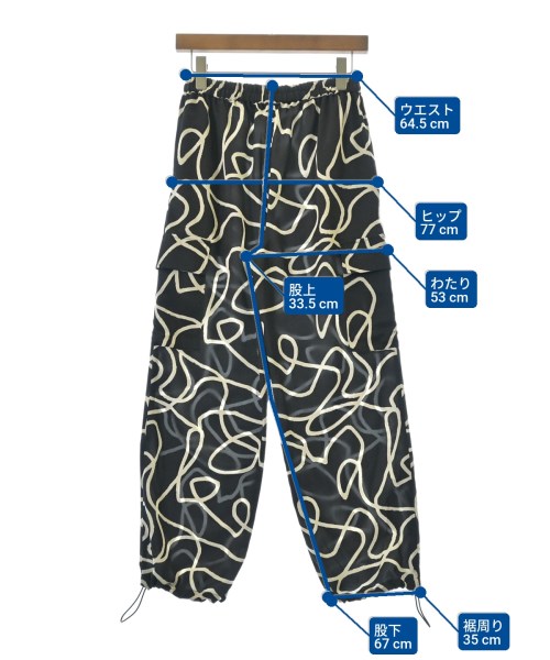 GALLEST（ギャレスト）カーゴパンツ 黒 サイズ:36(S位) レディース/2200628004055