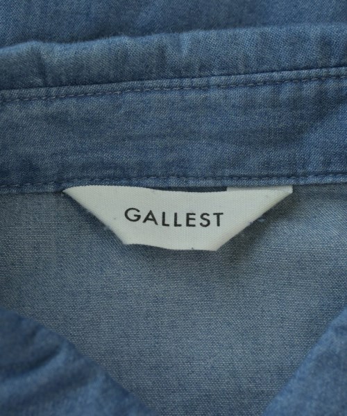 GALLEST（ギャレスト）カジュアルシャツ 青 サイズ:38(M位) レディース/2200694375011