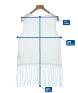 GALLEST（ギャレスト）ベスト 白 サイズ:38(M位) レディース/2200631305095