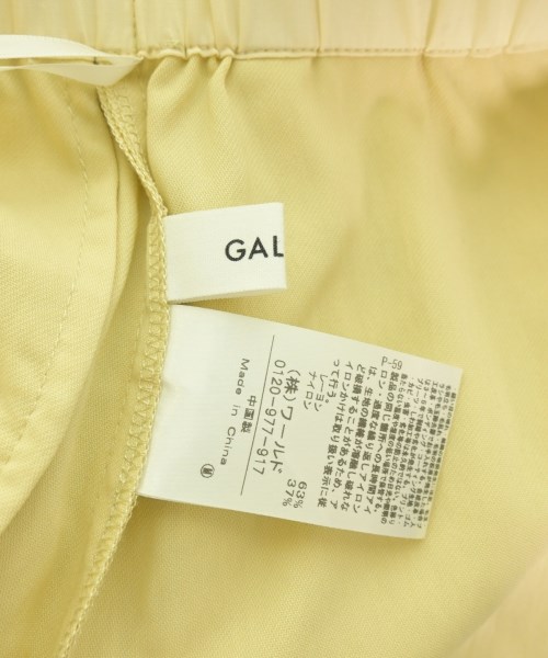 GALLEST（ギャレスト）スラックス 黄 サイズ:36(S位) レディース/2200725127060