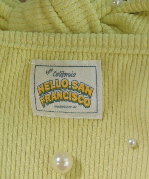 HELLO.SANFRANCISCO（ハローサンフランシスコ）キャミソール 黄 サイズ:ONE レディース/2200699677073