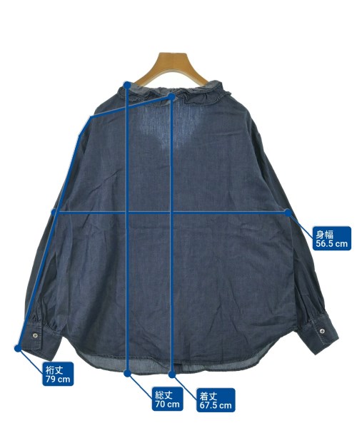 KURASHI & Trips PUBLISHING（クラシアンドトリップスパブリッシング）カジュアルシャツ 紺 サイズ:F レディース/2200674819023