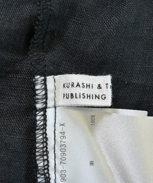 KURASHI & Trips PUBLISHING（クラシアンドトリップスパブリッシング）ブラウス 黒 サイズ:F レディース/2200650680227