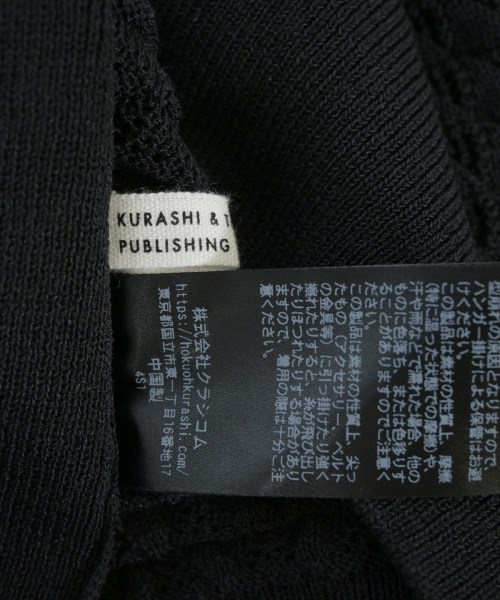 KURASHI & Trips PUBLISHING（クラシアンドトリップスパブリッシング）ニット・セーター 黒 サイズ:F レディース/2200720924015