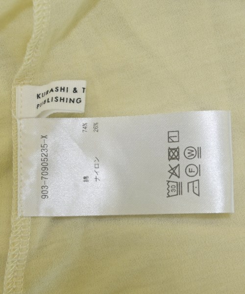 KURASHI & Trips PUBLISHING（クラシアンドトリップスパブリッシング）Tシャツ・カットソー 黄 サイズ:-(XL位) レディース/2200680617149