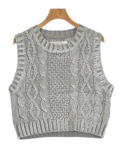 LOGAN KNITTING MILLS(ローガンニッティングミルズ)ベスト/ノースリーブ シルバー サイズ:F/2200671314040