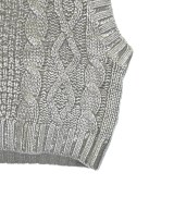 LOGAN KNITTING MILLS（ローガンニッティングミルズ）ベスト/ノースリーブ シルバー サイズ:F レディース/2200671314040