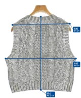 LOGAN KNITTING MILLS（ローガンニッティングミルズ）ベスト/ノースリーブ シルバー サイズ:F レディース/2200671314040