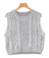 LOGAN KNITTING MILLS（ローガンニッティングミルズ）ベスト シルバー サイズ:F レディース/2200655238157