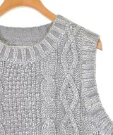 LOGAN KNITTING MILLS（ローガンニッティングミルズ）ベスト シルバー サイズ:F レディース/2200655238157