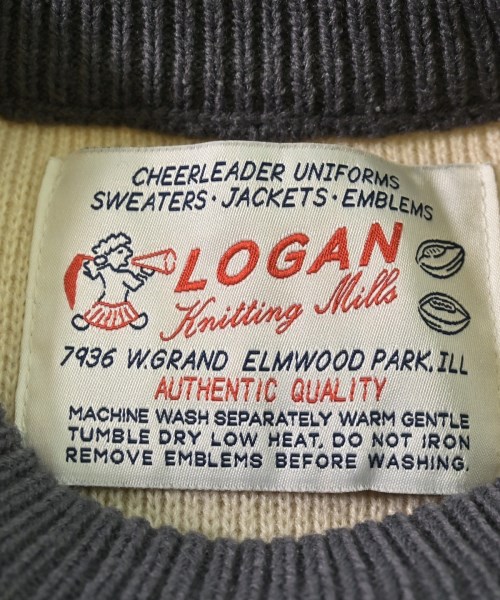 LOGAN KNITTING MILLS（ローガンニッティングミルズ）ニット・セーター 白 サイズ:L メンズ/2200642926050