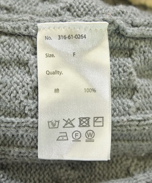 LOGAN KNITTING MILLS（ローガンニッティングミルズ）ベスト グレー サイズ:F レディース/2200722023037