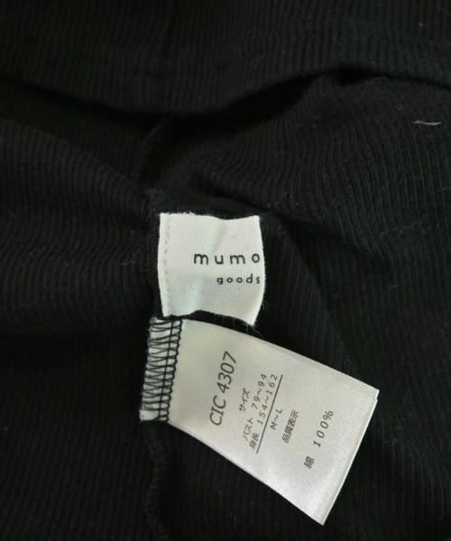 mumokuteki goods&wears（ムモクテキグッズアンドウェア）Tシャツ・カットソー 黒 サイズ:M-L レディース/2200676199079