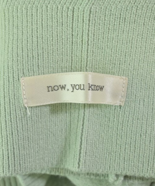Now.you know（ナウユーノウ）ニット・セーター 緑 サイズ:F レディース/2200623407073