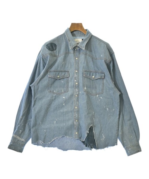 rebear by Johnbull(リベアバイジョンブル)カジュアルシャツ 青 サイズ:F/2200631729013