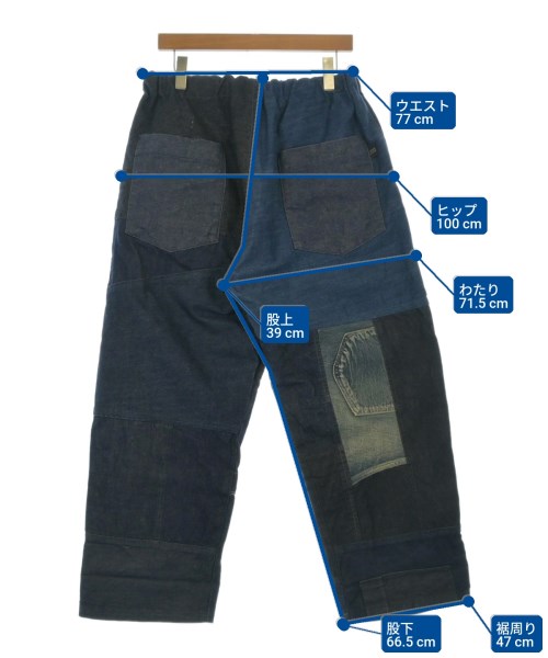 rebear by Johnbull（リベアバイジョンブル）デニムパンツ 紺 サイズ:L メンズ/2200698365032