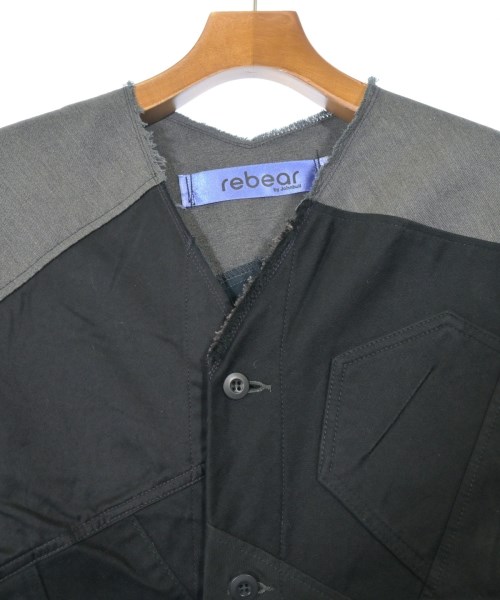 rebear by Johnbull（リベアバイジョンブル）カバーオール 黒 サイズ:F メンズ/2200653357270