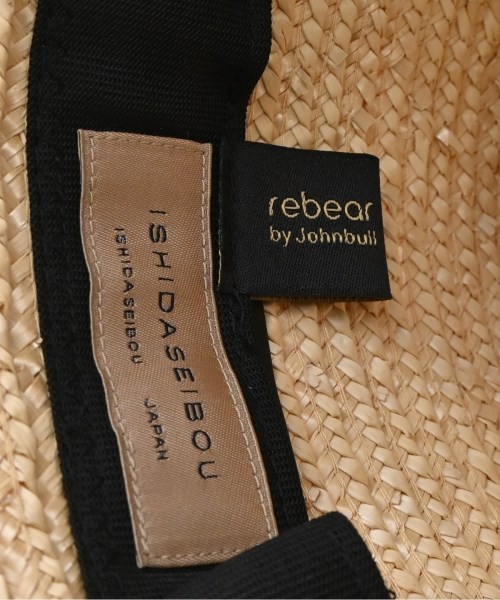 rebear by Johnbull（リベアバイジョンブル）ストローハット ベージュ サイズ:- レディース/2200639403137