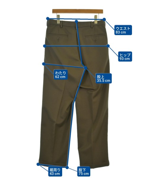 SAVANE（サヴァーン）スラックス 茶 サイズ:32(L位) メンズ/2200641132193