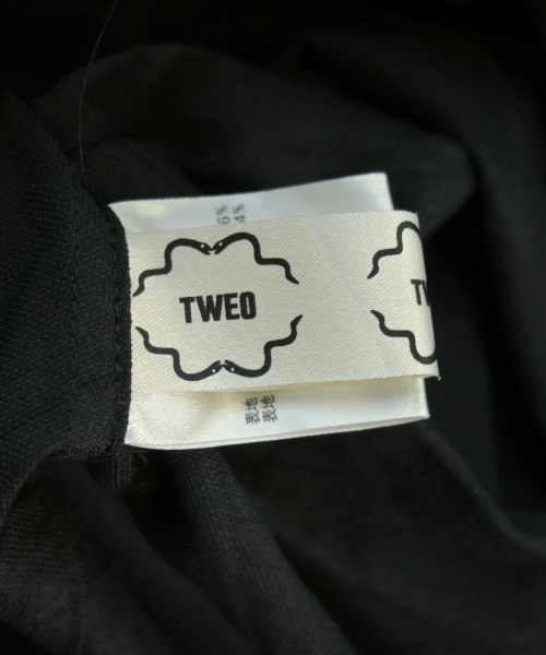 TWEO（トゥー）カジュアルシャツ 黒 サイズ:ONE レディース/2200636233096