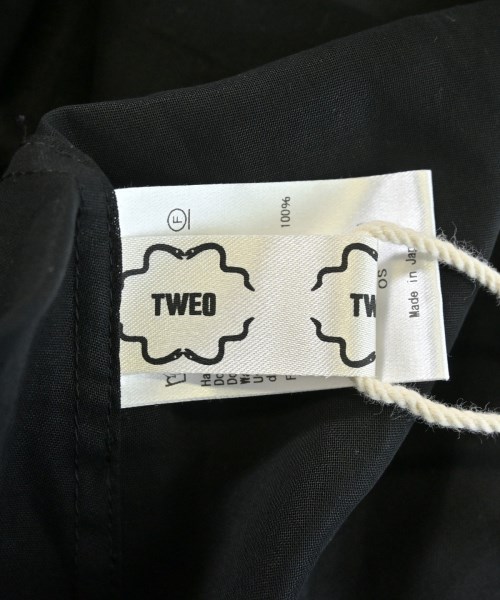 TWEO（トゥー）ブラウス 黒 サイズ:OS レディース/2200621700107