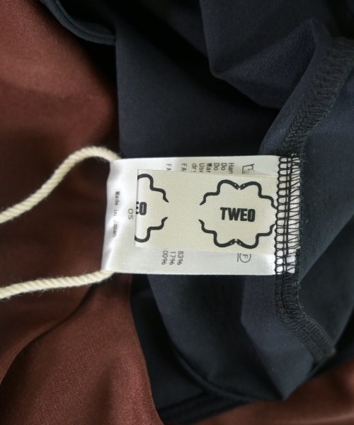 TWEO（トゥー）カジュアルシャツ 茶 サイズ:OS レディース/2200621700114