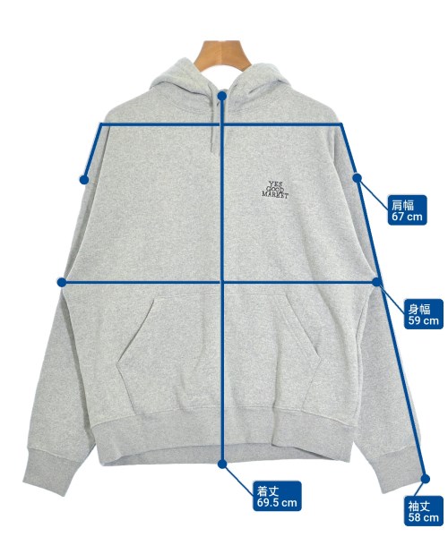 Yes Good Market（イエスグッドマーケット）パーカー グレー サイズ:M メンズ/2200660190013
