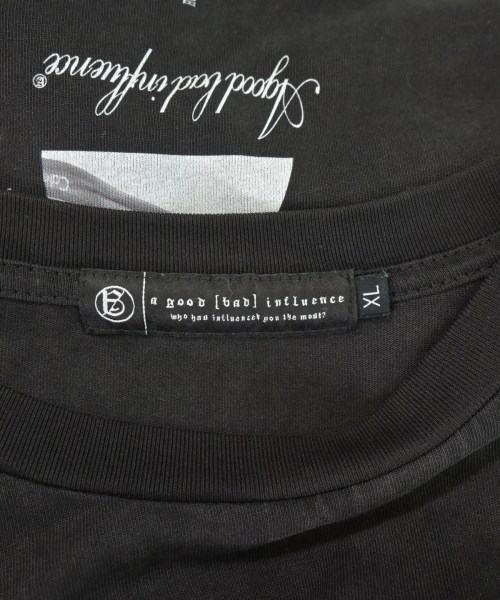 A GOOD BAD INFLUENCE（アグッドバッドインフルエンス）Tシャツ・カットソー 黒 サイズ:XL メンズ/2200716887034