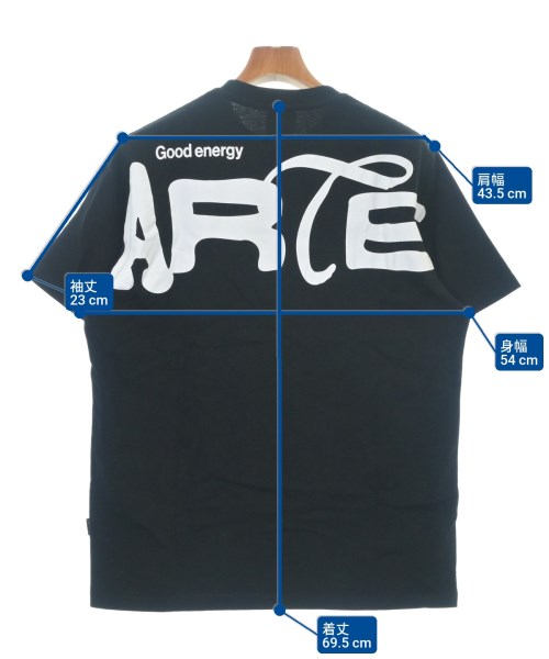 ARTE（アルテ）Tシャツ・カットソー 黒 サイズ:S メンズ/2200606849203