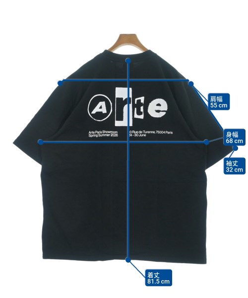 ARTE（アルテ）Tシャツ・カットソー 黒 サイズ:4XL メンズ/2200648977094