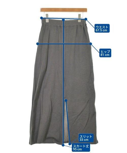 Athletic Wear Mason（アスレティックウェアメンソン）ロング・マキシ丈スカート グレー サイズ:ONE レディース/2200626730208