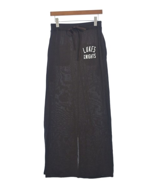 Athletic Wear Mason(アスレティックウェアメンソン)ロング・マキシ丈スカート 茶 サイズ:F/2200699982047