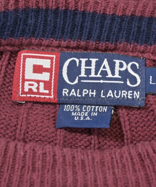 CHAPS RALPH LAUREN（チャップスラルフローレン）ニット・セーター 赤 サイズ:L メンズ/2200692989074