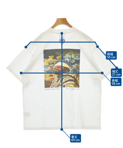 CITY COUNTRY CITY（シティーカントリーシティー）Tシャツ・カットソー 白 サイズ:M メンズ/2200617774075