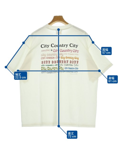 CITY COUNTRY CITY（シティーカントリーシティー）Tシャツ・カットソー 白 サイズ:-(XL位) メンズ/2200700048021