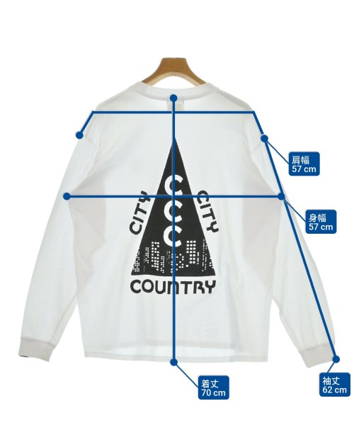 CITY COUNTRY CITY（シティーカントリーシティー）Tシャツ・カットソー 白 サイズ:-(XL位) メンズ/2200700048045