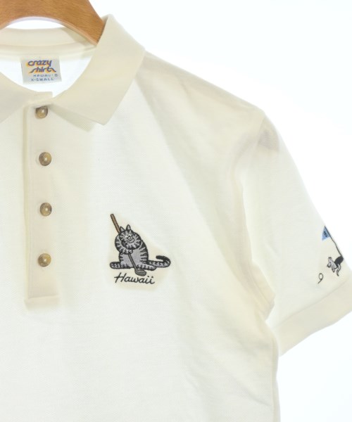 Crazy Shirts（クレイジーシャツ）ポロシャツ 白 サイズ:XS レディース/2200686661030
