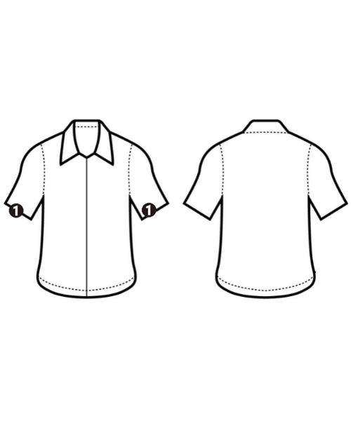 DESCENTE PAUSE（デサントポーズ）カジュアルシャツ 黒 サイズ:S