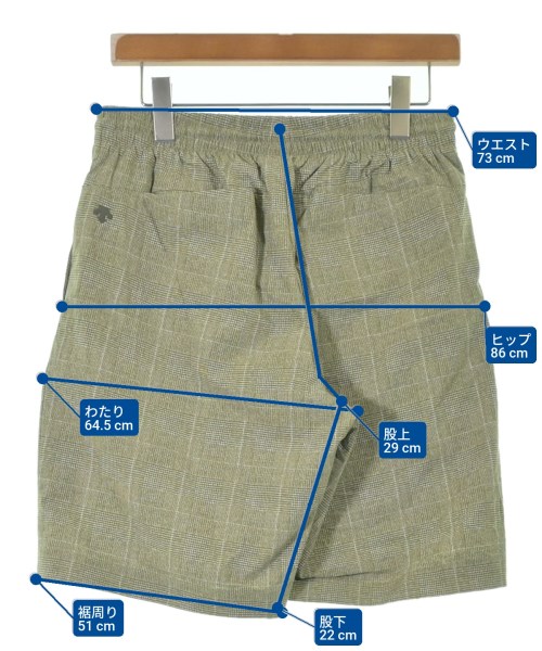 DESCENTE PAUSE（デサントポーズ）ショートパンツ 緑 サイズ:M メンズ/2200630592076