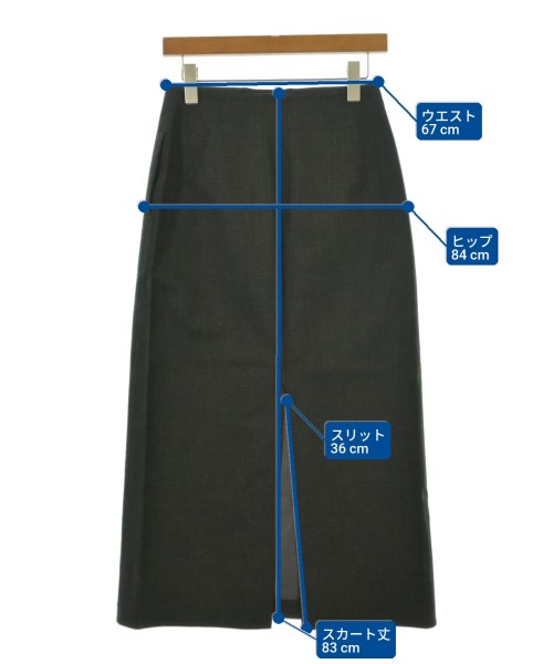 DESCENTE PAUSE（デサントポーズ）ロング・マキシ丈スカート グレー サイズ:M レディース/2200608545059