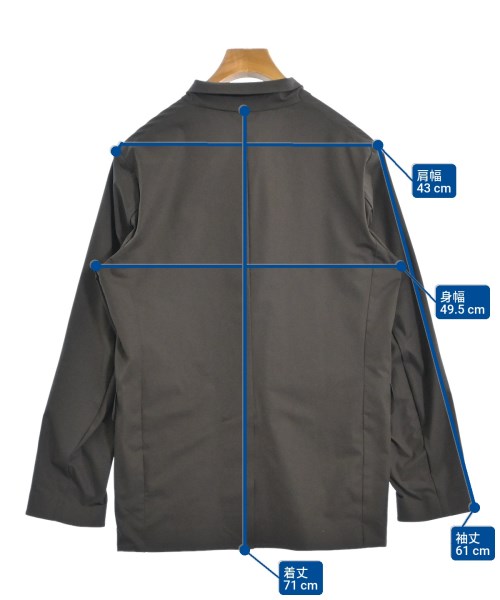 DESCENTE PAUSE（デサントポーズ）テーラードジャケット 茶 サイズ:M メンズ/2200658544019