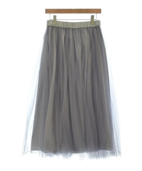 e by eclat（イーバイエクラ）ロング・マキシ丈スカート グレー サイズ:38(M位) レディース/2200630753033