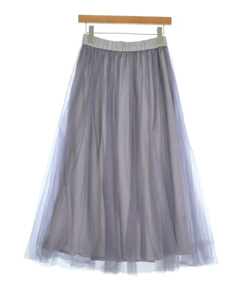 e by eclat(イーバイエクラ)ロング・マキシ丈スカート グレー サイズ:36(S位)/2200672786044