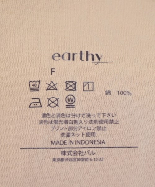 earthy_（アーシー）タンクトップ ピンク サイズ:F レディース/2200673215208