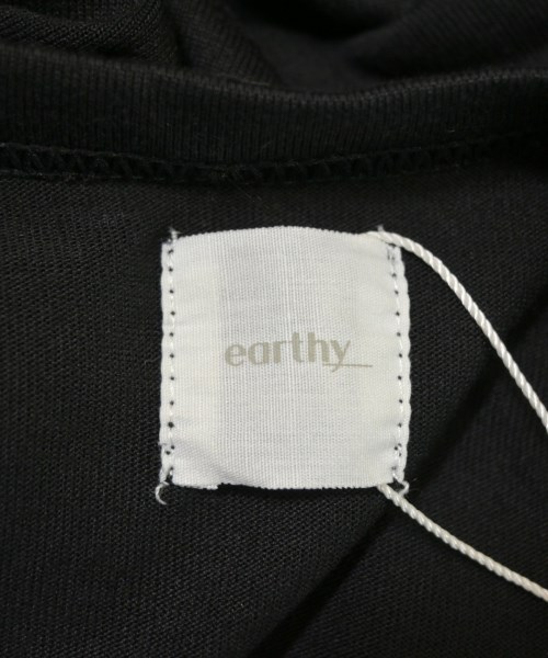 earthy_（アーシー）Tシャツ・カットソー 黒 サイズ:F レディース/2200680977038